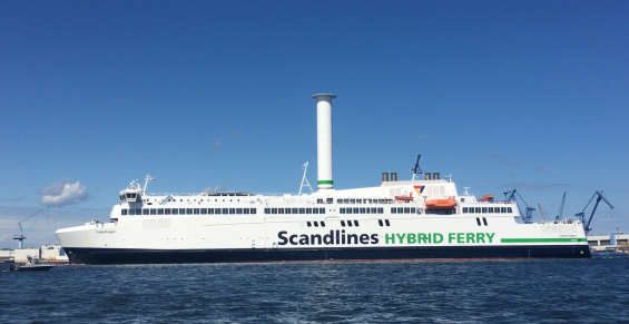 Fähre Copenhagen mit Flettner-Rotor